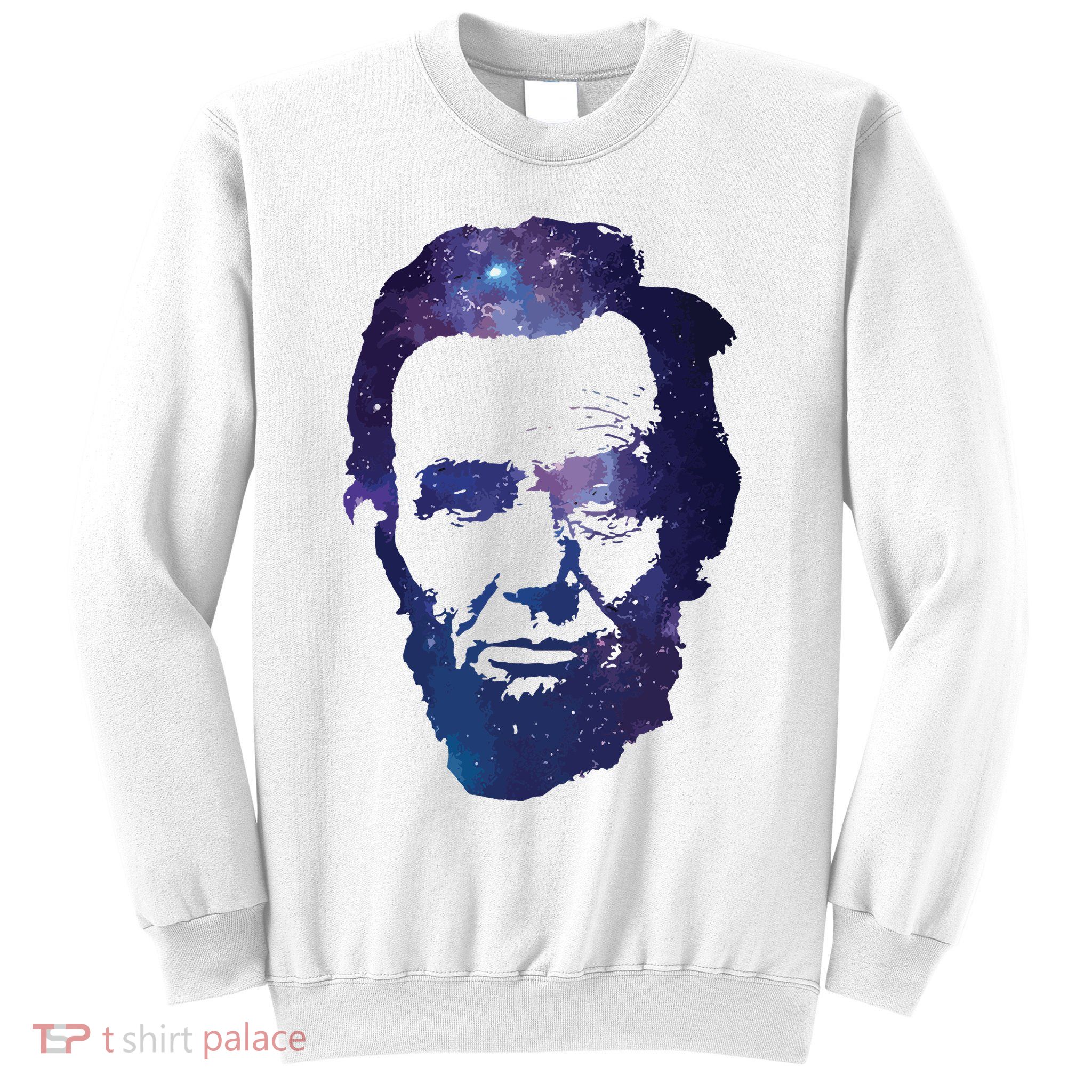 Abe Abraham Lincoln Galaxy Retro President 4th Of July Sweatshirt