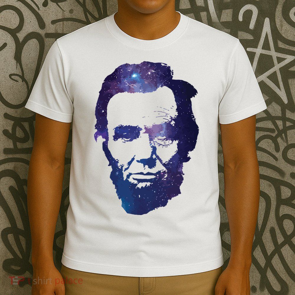 Abe Abraham Lincoln Galaxy Retro President 4th Of July T-Shirt
