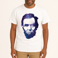 Abe Abraham Lincoln Galaxy Retro President 4th Of July Tall T-Shirt
