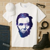 Abe Abraham Lincoln Galaxy Retro President 4th Of July Tall T-Shirt