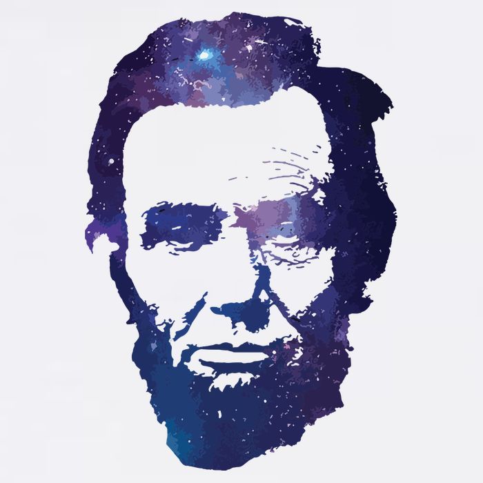 Abe Abraham Lincoln Galaxy Retro President 4th Of July Adult Drive Performance Visor