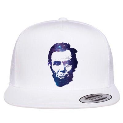 Abe Abraham Lincoln Galaxy Retro President 4th Of July Flat Bill Trucker Hat