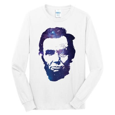 Abe Abraham Lincoln Galaxy Retro President 4th Of July Tall Long Sleeve T-Shirt