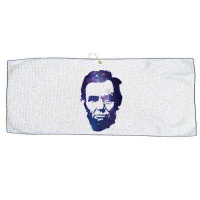 Abe Abraham Lincoln Galaxy Retro President 4th Of July Large Microfiber Waffle Golf Towel