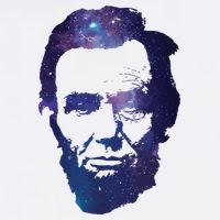 Abe Abraham Lincoln Galaxy Retro President 4th Of July Cooling Performance Long Sleeve Crew