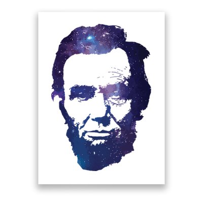 Abe Abraham Lincoln Galaxy Retro President 4th Of July Poster