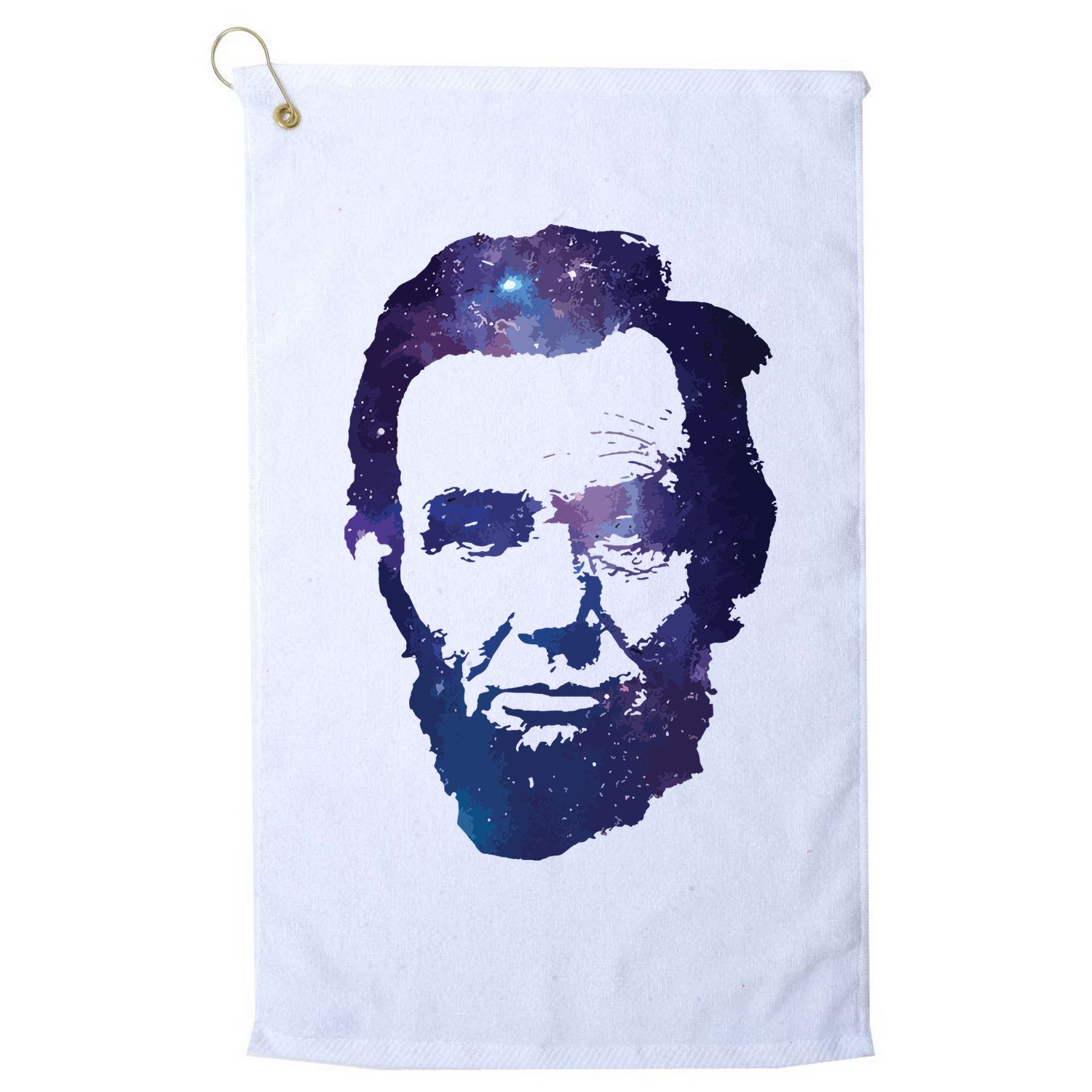 Abe Abraham Lincoln Galaxy Retro President 4th Of July Golf Towel