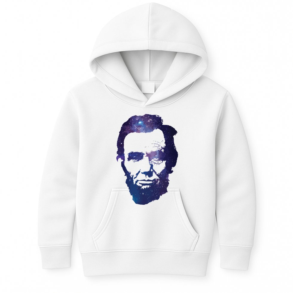 Abe Abraham Lincoln Galaxy Retro President 4th Of July Kids Hoodie