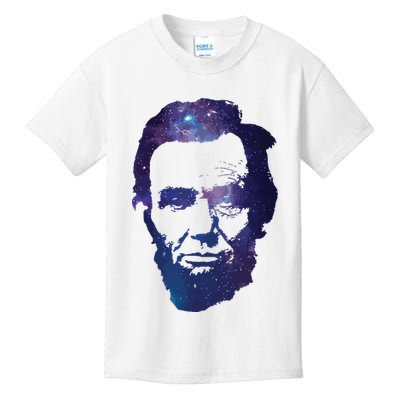 Abe Abraham Lincoln Galaxy Retro President 4th Of July Kids T-Shirt