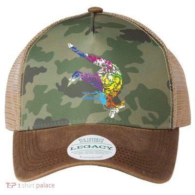 Australia Animal Lover Gift Australian Zoo Keeper Kangaroo Legacy Tie Dye Trucker Hat