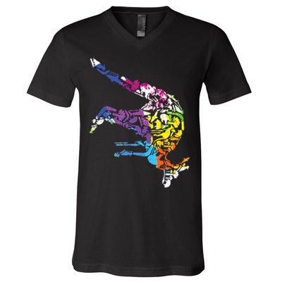 Australia Animal Lover Gift Australian Zoo Keeper Kangaroo V-Neck T-Shirt