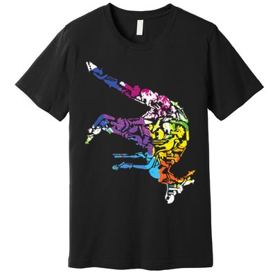 Australia Animal Lover Gift Australian Zoo Keeper Kangaroo Premium T-Shirt
