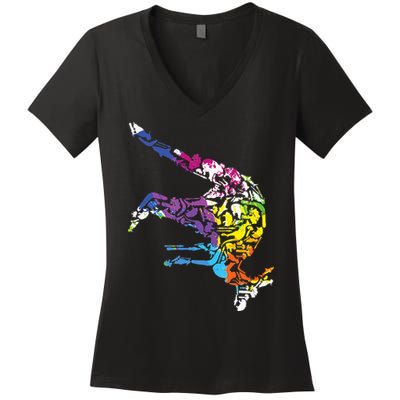 Australia Animal Lover Gift Australian Zoo Keeper Kangaroo Women's V-Neck T-Shirt