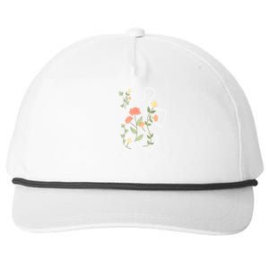 Autism Awareness Lets Grow Together Puzzle Flowers Autism Support Girl Gift Snapback Five-Panel Rope Hat