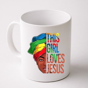 African American Loves Jesus Christian Black Meaningful Gift Coffee Mug