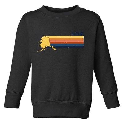 Retro Vintage Alaska Toddler Sweatshirt