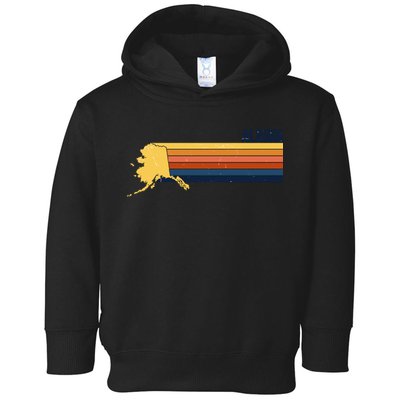 Retro Vintage Alaska Toddler Hoodie