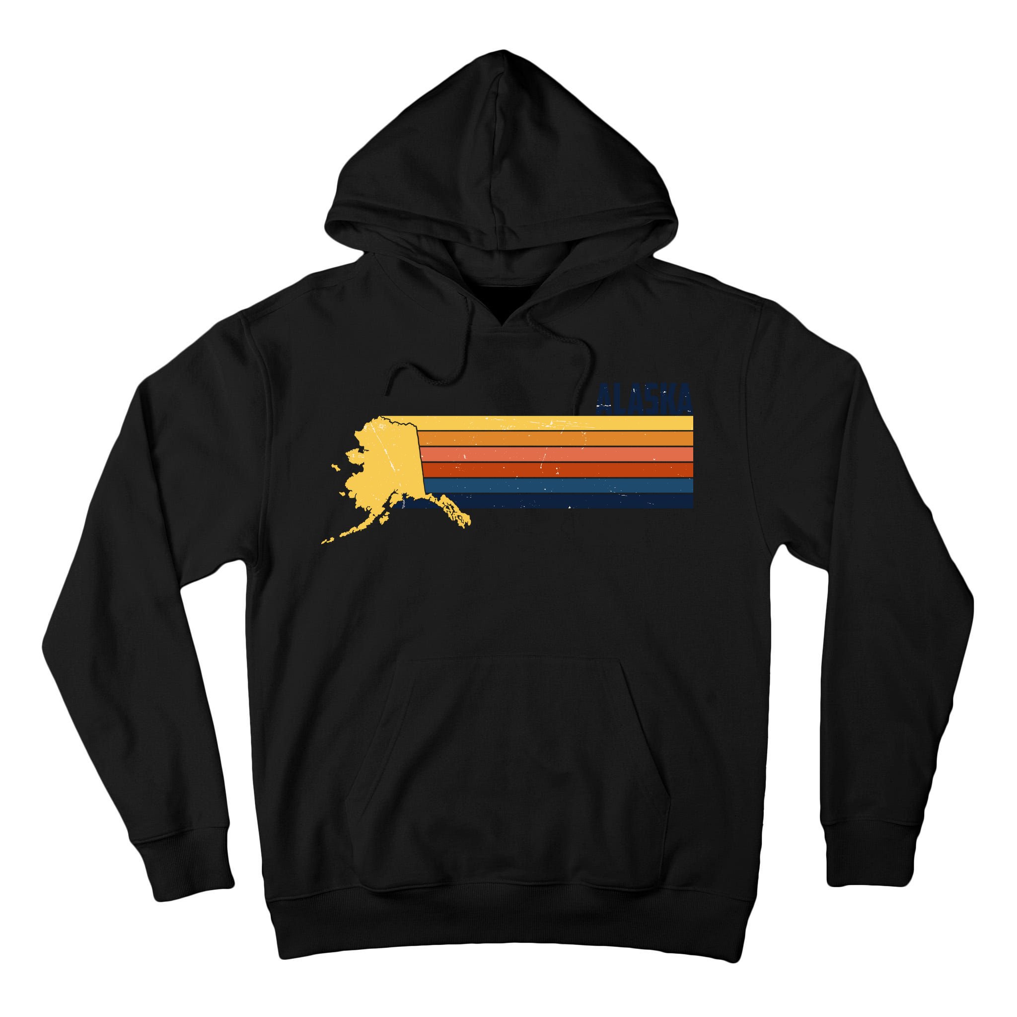 Retro Vintage Alaska Tall Hoodie