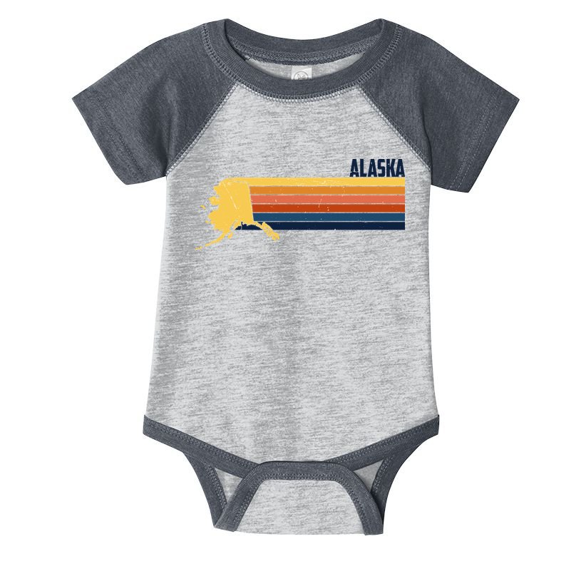 Retro Vintage Alaska Infant Baby Jersey Bodysuit