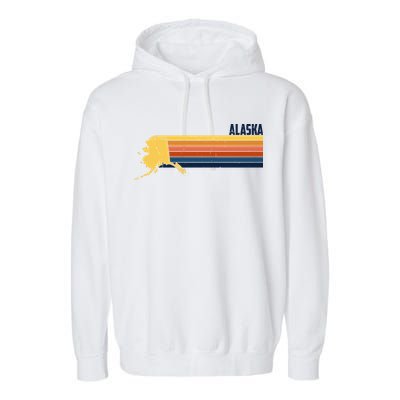 Retro Vintage Alaska Garment-Dyed Fleece Hoodie
