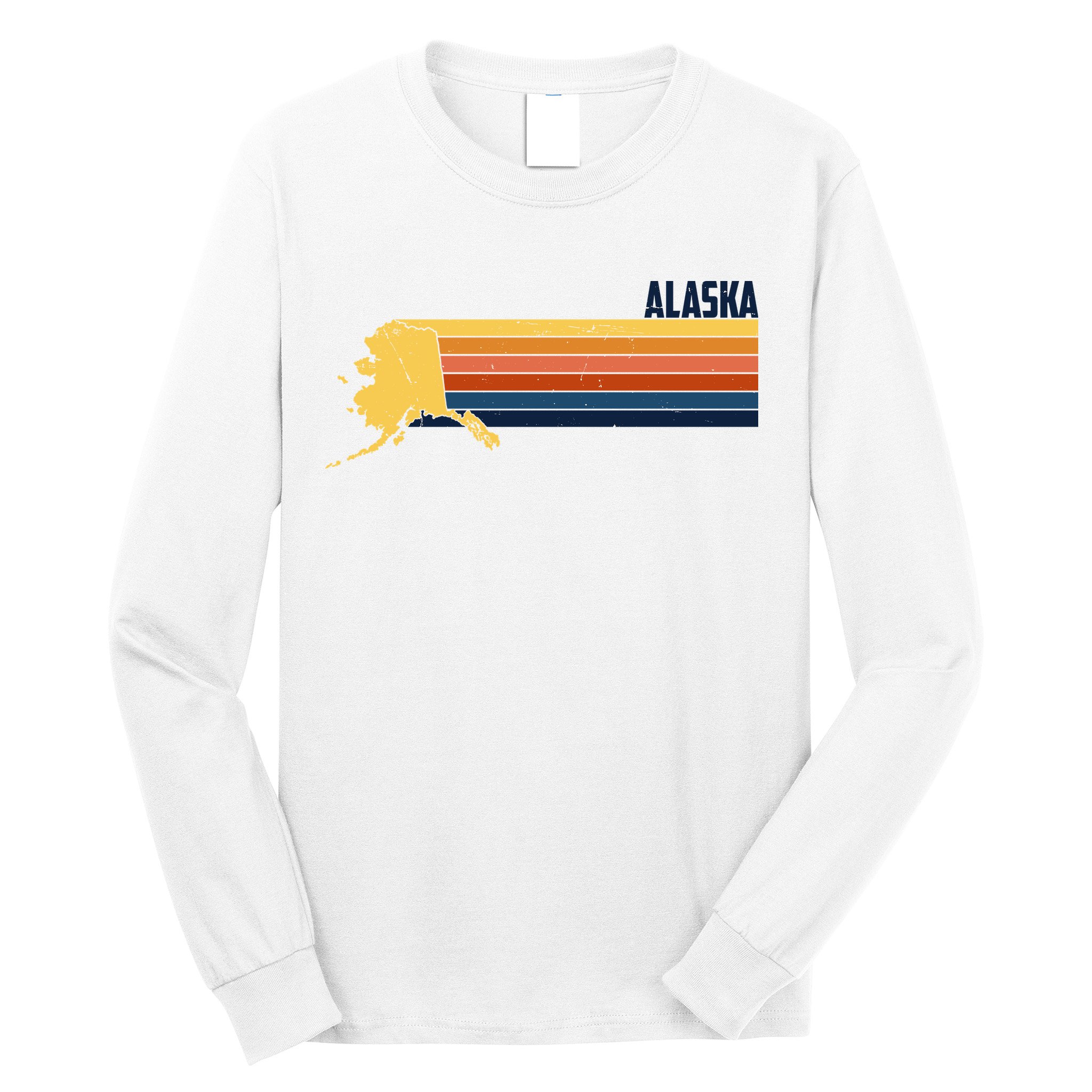 Retro Vintage Alaska Long Sleeve Shirt