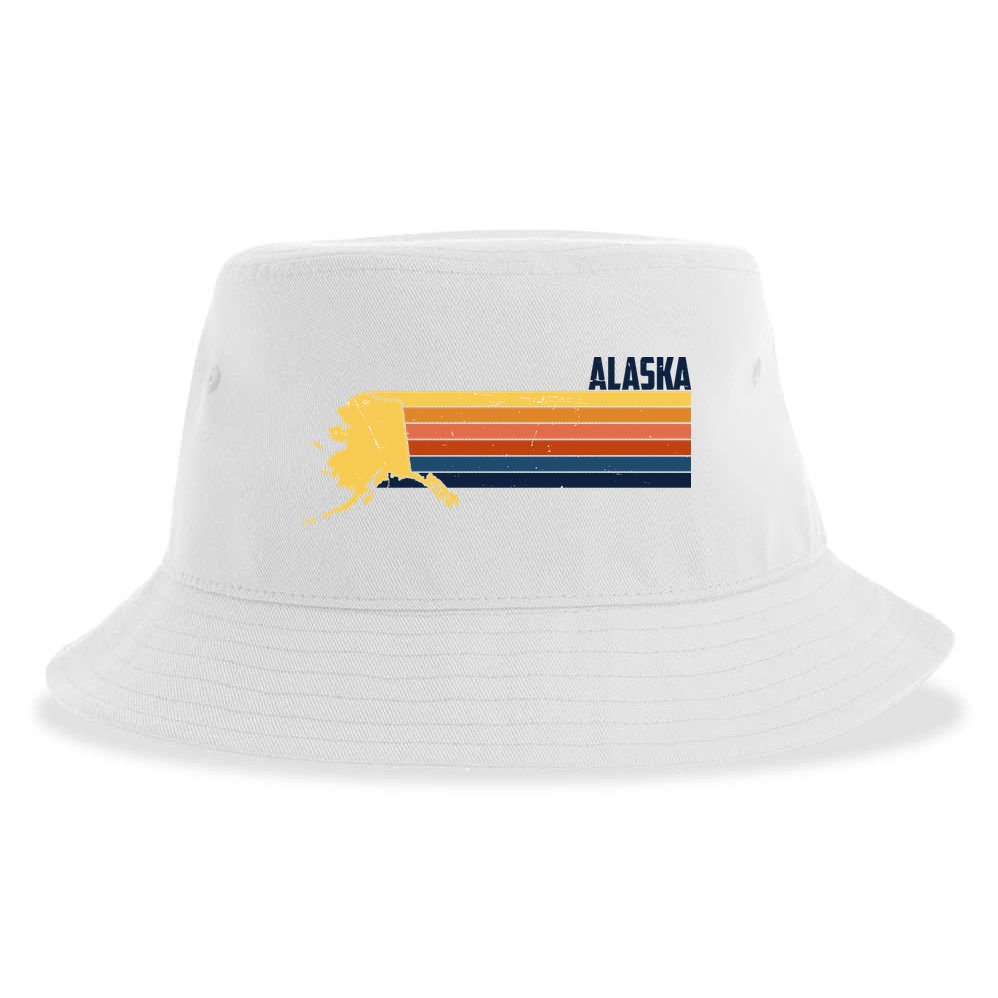 Retro Vintage Alaska Sustainable Bucket Hat