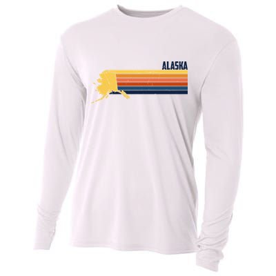 Retro Vintage Alaska Cooling Performance Long Sleeve Crew