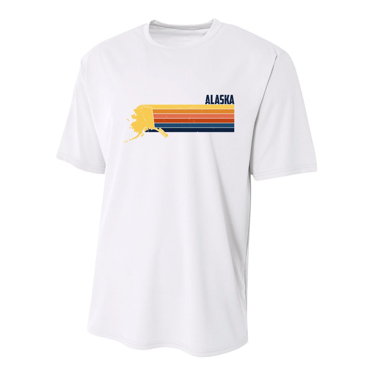 Retro Vintage Alaska Youth Performance Sprint T-Shirt