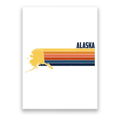 Retro Vintage Alaska Poster
