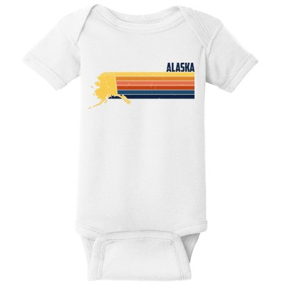 Retro Vintage Alaska Baby Bodysuit