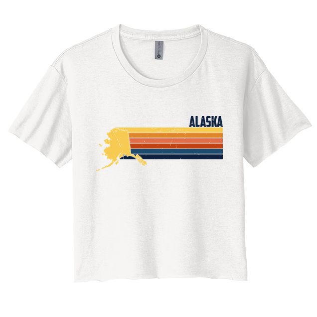 Retro Vintage Alaska Crop Top