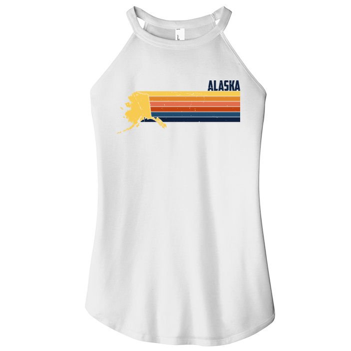 Retro Vintage Alaska Women's Perfect Tri Rocker Tank