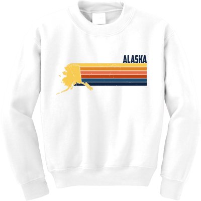 Retro Vintage Alaska Kids Sweatshirt