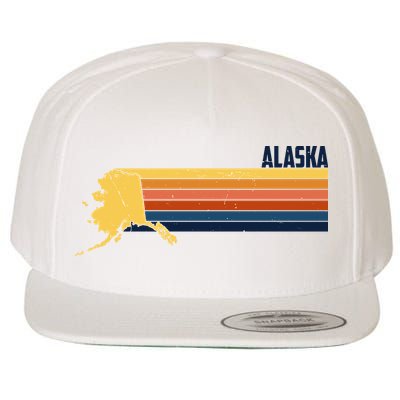 Retro Vintage Alaska Wool Snapback Cap