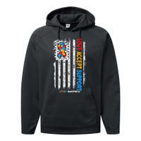 Autism Autistic Love Accept Support Autism Awareness Performance Fleece Hoodie