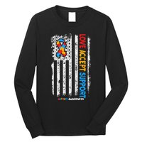 Autism Autistic Love Accept Support Autism Awareness Long Sleeve Shirt