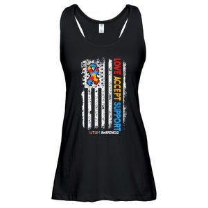 Autism Autistic Love Accept Support Autism Awareness Ladies Essential Flowy Tank