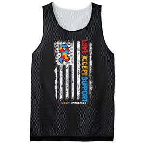 Autism Autistic Love Accept Support Autism Awareness Mesh Reversible Basketball Jersey Tank