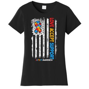 Autism Autistic Love Accept Support Autism Awareness Women's T-Shirt