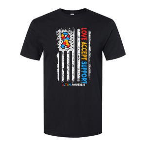 Autism Autistic Love Accept Support Autism Awareness Softstyle CVC T-Shirt