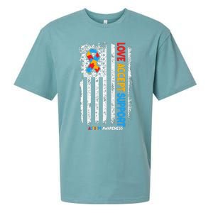 Autism Autistic Love Accept Support Autism Awareness Sueded Cloud Jersey T-Shirt