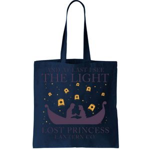 And At Last I See The Light Retro Rapunzel Lost Princess Tote Bag