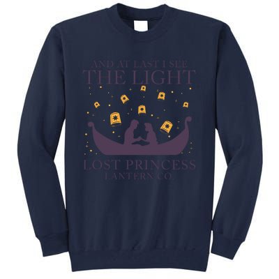 And At Last I See The Light Retro Rapunzel Lost Princess Tall Sweatshirt