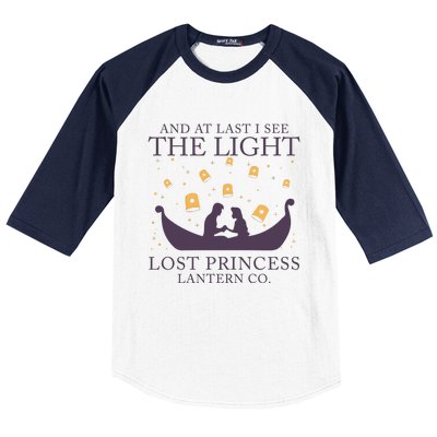 And At Last I See The Light Retro Rapunzel Lost Princess Baseball Sleeve Shirt