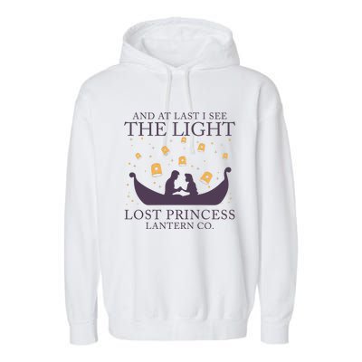 And At Last I See The Light Retro Rapunzel Lost Princess Garment-Dyed Fleece Hoodie