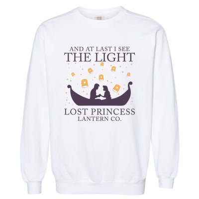 And At Last I See The Light Retro Rapunzel Lost Princess Garment-Dyed Sweatshirt