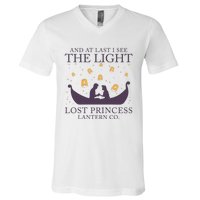 And At Last I See The Light Retro Rapunzel Lost Princess V-Neck T-Shirt