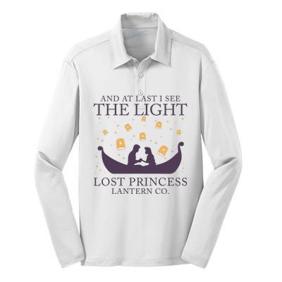 And At Last I See The Light Retro Rapunzel Lost Princess Silk Touch Performance Long Sleeve Polo