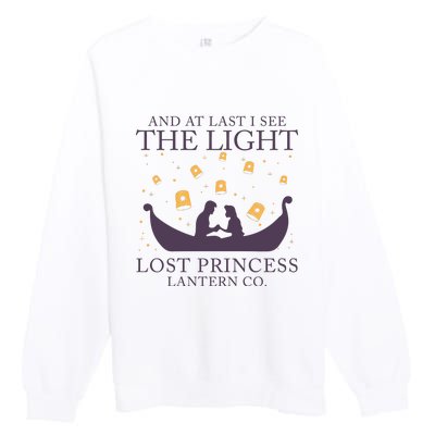 And At Last I See The Light Retro Rapunzel Lost Princess Premium Crewneck Sweatshirt