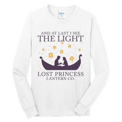 And At Last I See The Light Retro Rapunzel Lost Princess Tall Long Sleeve T-Shirt